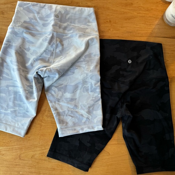 Lululemon Camo Wunder Under High Rise Biker Shorts - Picture 4 of 4
